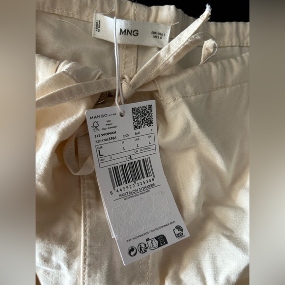 Mango Garment Dyed Parachute Trousers Cargo Pants - Picture 7 of 7